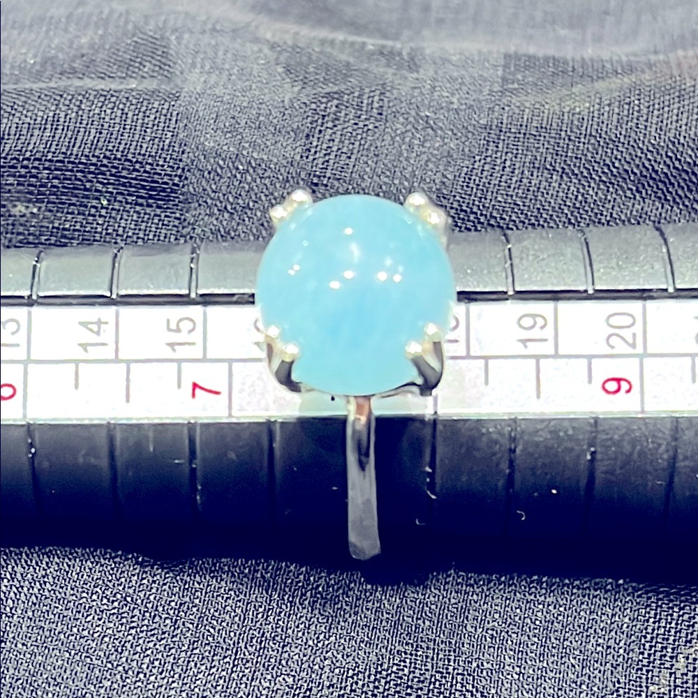Aquamarine 14KGP Ring